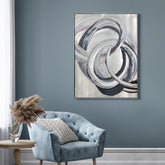 Infinity's Dance - Hand Painted Textured Aluminum Wall Art.